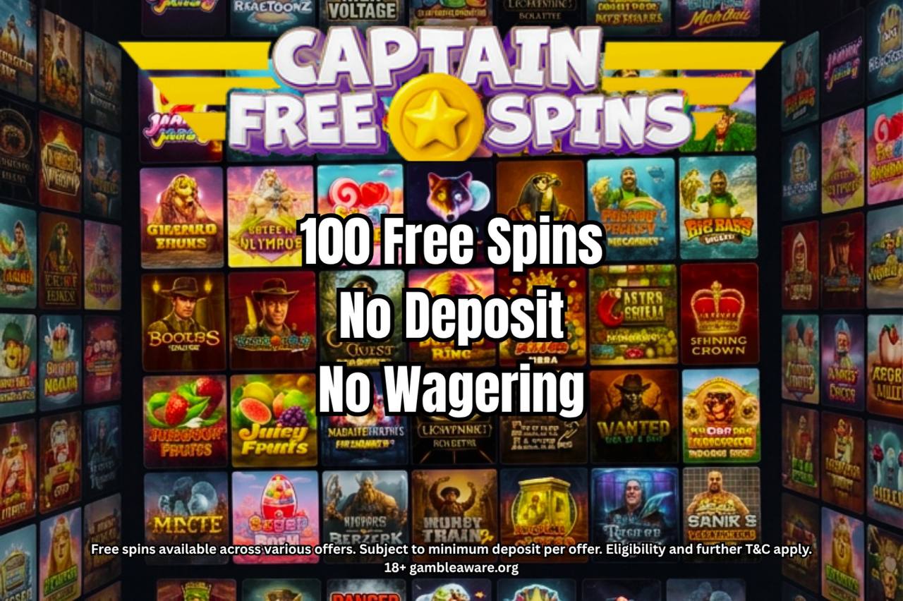 Captain Free Spins promotional banner